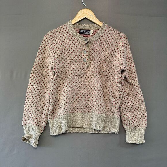 Vintage Bee Wear New York Women’s Sweater Wool Blend Heart Graphic Size Small - Picture 1 of 10